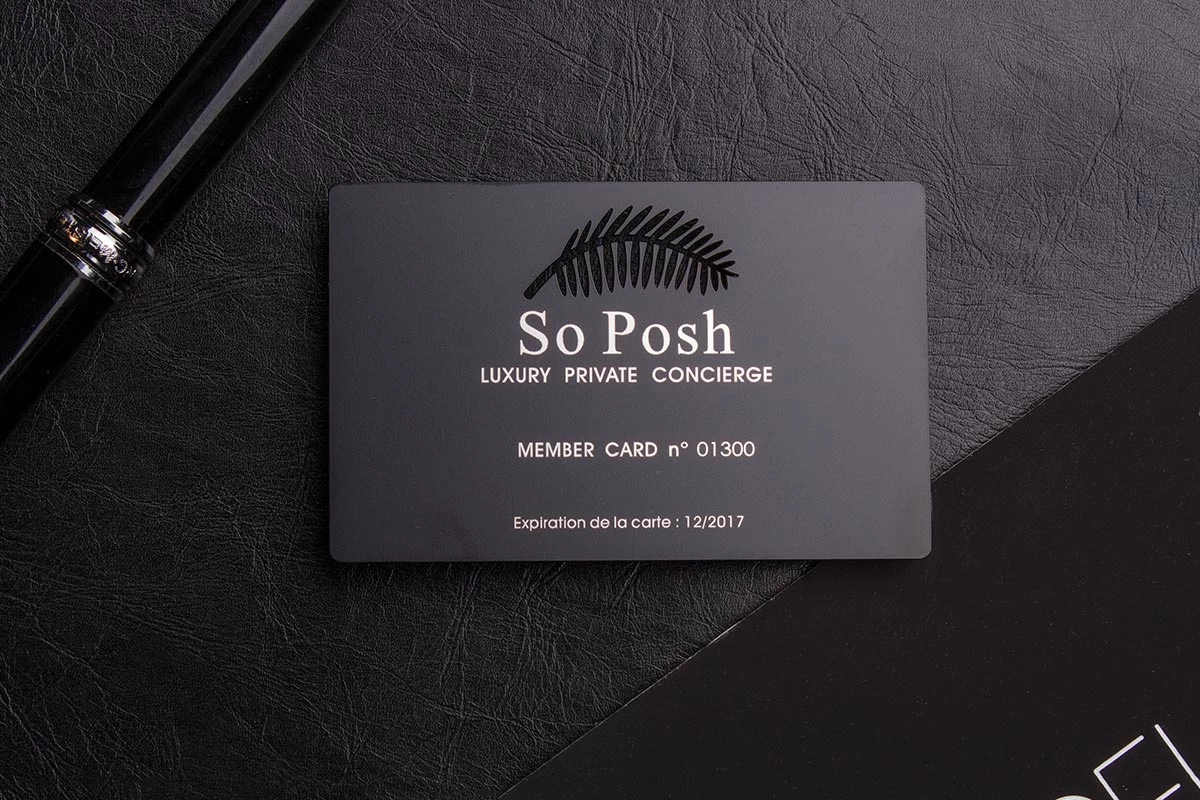 Black And White Luxury Business Card