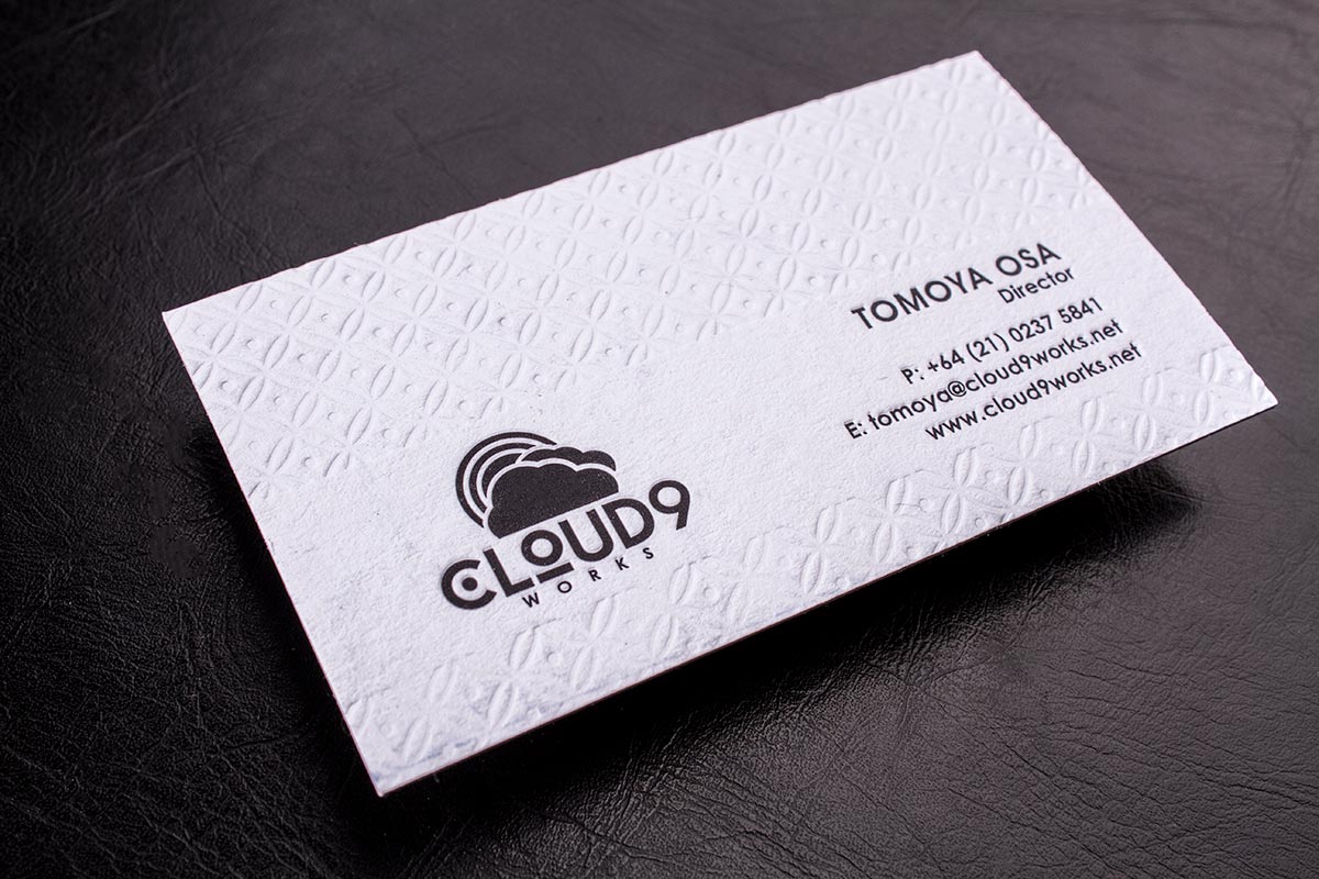 Luxury Printing Letterpress Business Cards 3.5x2.5